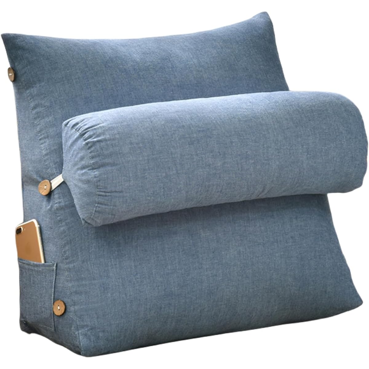 Aikenn Lumbar Pillow, Cushion, Backrest, Triangle Cushion, Office, Fluffy Support, Office Chair, Sofa, Bed, Chair, High Resilience, Lumbar Support, For Reading, TV Lumbar Support, For Reading Use, For