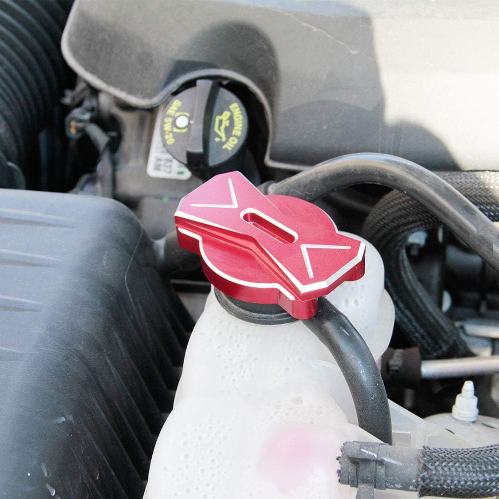 CROSSELEC Aluminum Alloy CNC Radiator Cap Cover Rim DODOGE CHALLENGER CHRGER CHRYSLER 300/300C 2011-2021
