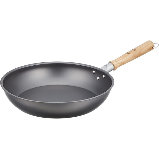 TKG Corporation Commercial Frying Pan 26cm Rigid Iron Made in Japan AFL1503