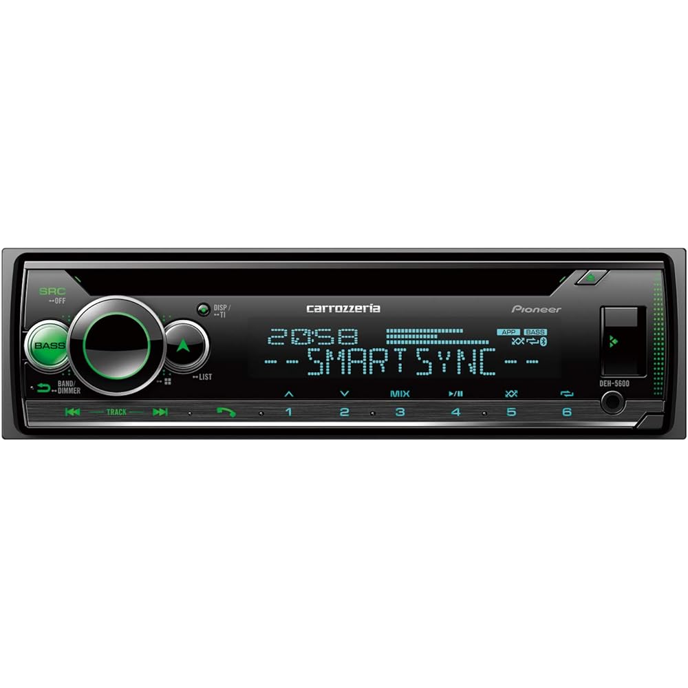 Pioneer Pioneer Audio DEH-5600 1D CD Bluetooth USB iPod iPhone AUX DSP Carrozzeria