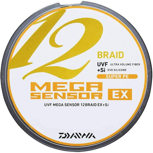 DAIWA PE Line UVF Mega Sensor 12 Blade EX+Si No. 0.8-6 150/200/300m 5 Colors (With Color Marking)