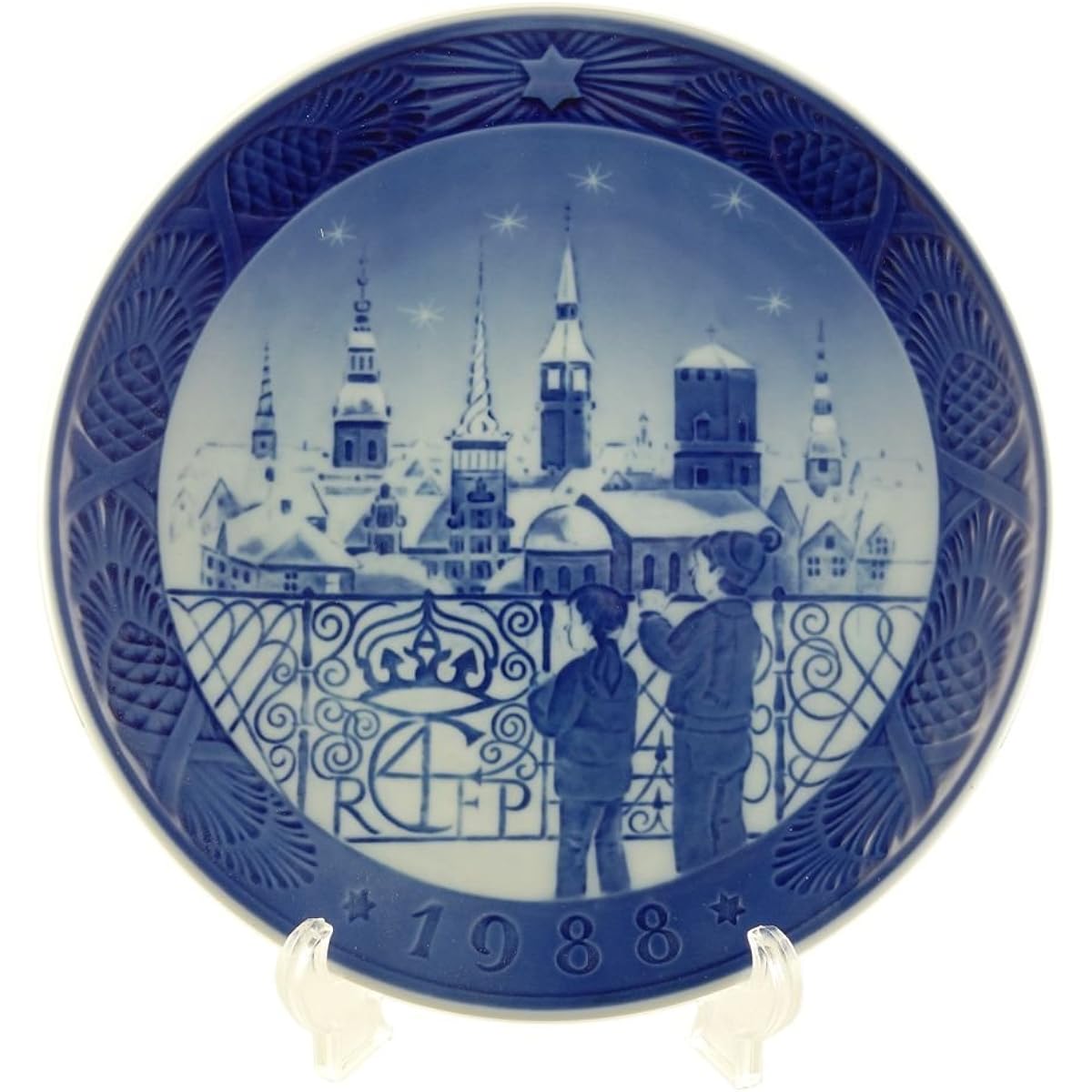 "Parallel Import Product" Year's Plate 1988 Christmas Eve in Copenhagen [Parallel Import Product]