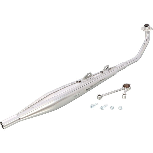 KITACO Classic Down Muffler Super Cub 110 (JA59) Cross Cub 110 (JA60) Compliant with 2022 Acceleration Noise Regulations Stainless Steel 543-1456500