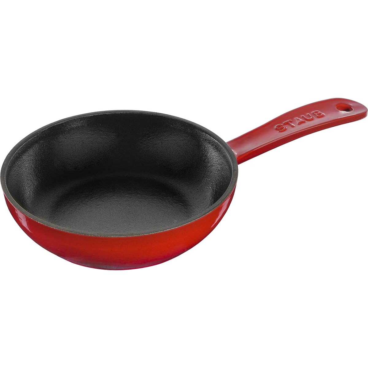 staub "Skillet Cherry 16cm" Frying Pan Enamel Cast Iron Compatible with IH [Authorized Japanese Product] Skillet 40501-146