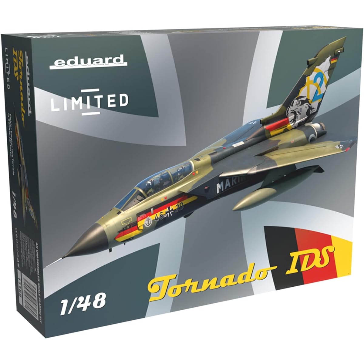 Eduard 1/48 Limited Edition Luftwaffe Tornado IDS Plastic Model EDU11165 Molding Color