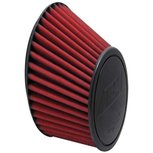 AEM 21-2100DK Universal Dry Flow Clamp On Air Filter Round Tapered Flange 6 inch 6 inches 152mm Height 20mm 191mm Base 7.5 inch (130mm) Top 5.125 inches