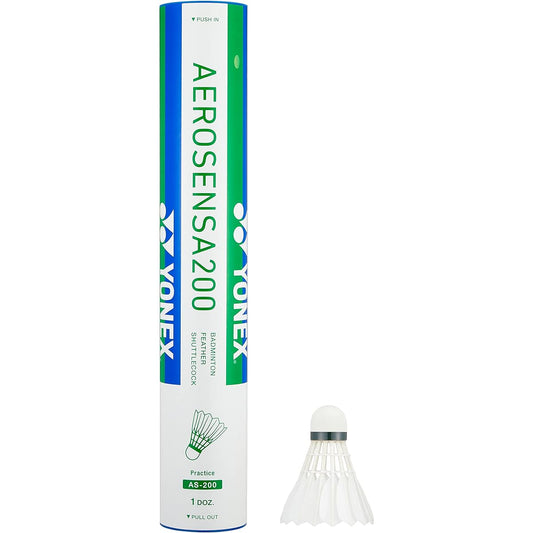 YONEX Badminton Shuttlecock Aero Sensor 200 Waterfowl Shuttle 12 Pieces Temperature Display Number 3 (Appropriate Temperature 22~28℃) AS200