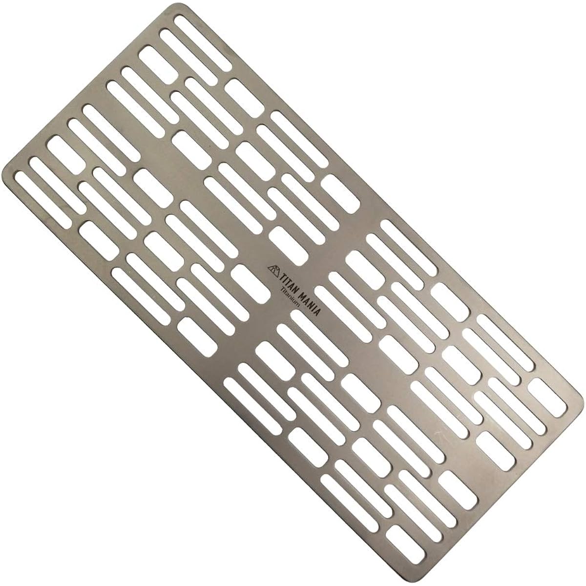 TITAN MANIA Grill S BBQ Net Titanium Grill Grill Plate Net Lightweight Ultra Light Square Shape Versatile Sturdy Solo Camping BBQ Outdoor Camping Equipment Storage Bag Included