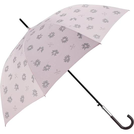 [Lanvin on Bleu] MOONBAT LANVIN en Bleu Glitter Print Floral Pattern Long Umbrella Umbrella Jump Umbrella Windproof Women's Gift Present 21-084-10747-00-31-60 Pink Length of rib: Approx. 60 cm
