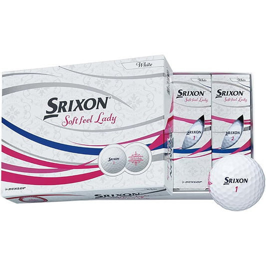 DUNLOP Golf Ball SRIXON SOFT FEEL LADY 2021 Model 1 Dozen (12 pieces) SNSFL5WH