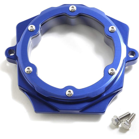 SFriding Cylinder Head Side 3 Cover with Clear Window Full Clear Camshaft Cover Yamaha Raptor 700 2006-2022, 1S3-11185-00-00, 1S3-11185-10-00, Blue Base Blue Cover