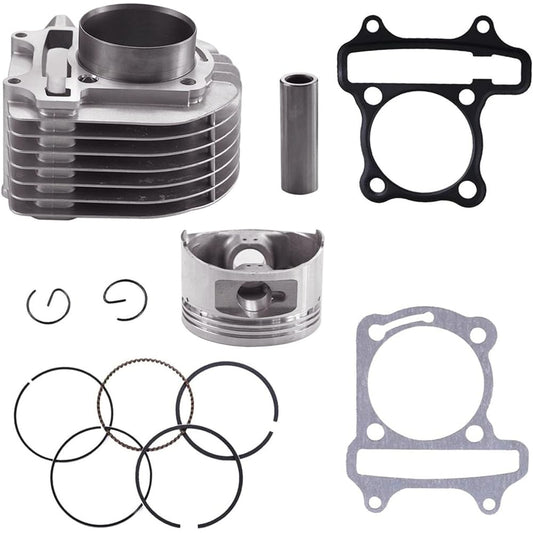 PRO BAT 57.5mm/2.25inch Bore Cylinder Kit with Piston for 4 Stroke GY6 150cc ATV 157QMJ Engine