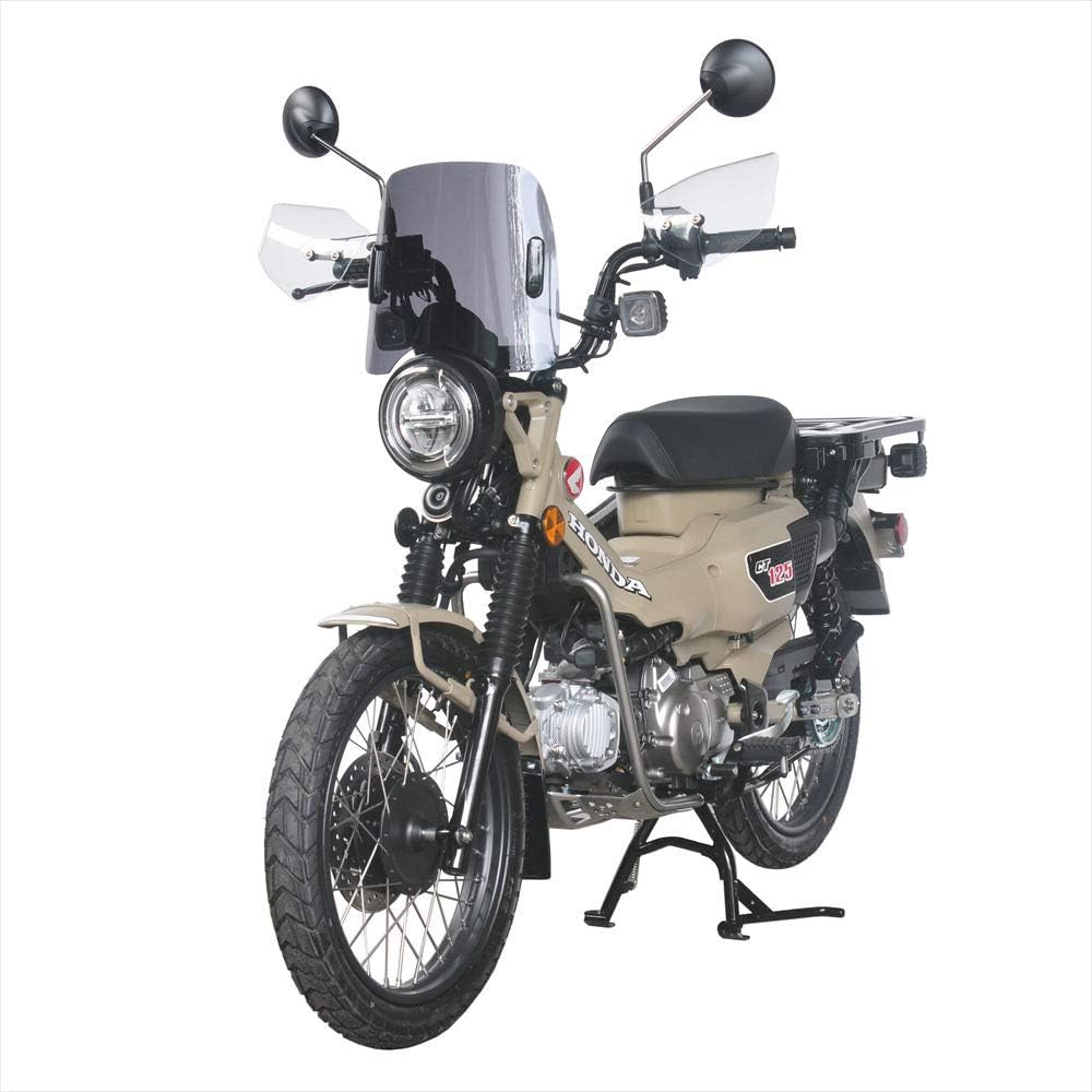 Asahi Windshield (AF ASAHI) Middle Screen Polycarbonate Resin/Made in Japan CT125 Hunter Cub (2BJ-JA55/'20-) Smoke CT-08B