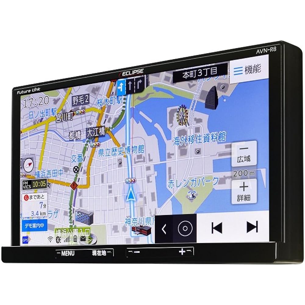DENSO TEN Car Navigation ECLIPSE R Series AVN-R8 7 Type Free Map Update Full Seg/VICS WIDE/SD/CD/DVD/USB/Bluetooth/Wi-Fi