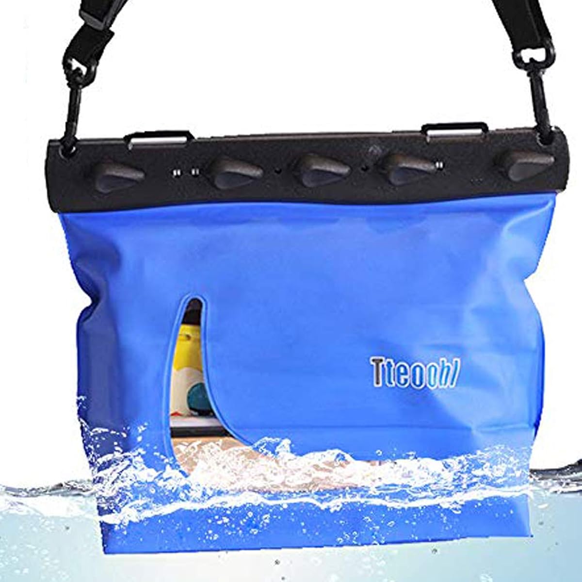Mercs Tteoobl Waterproof Bag, Waterproof Case, Pool Bag, L Size, Shoulder Bag, IPX8, Beach, River Play, Pool, Travel, Outdoor, Disaster Prevention, Essentials, Blue