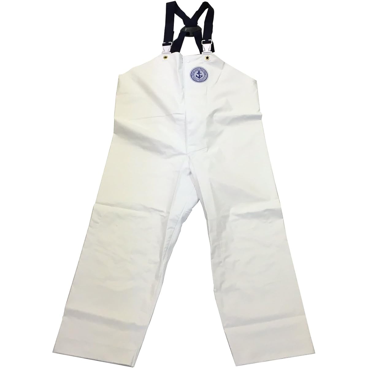 KURAHUTERU Ikari Fisherman Rain Wear Chest Pants Open Front L White 11EA118