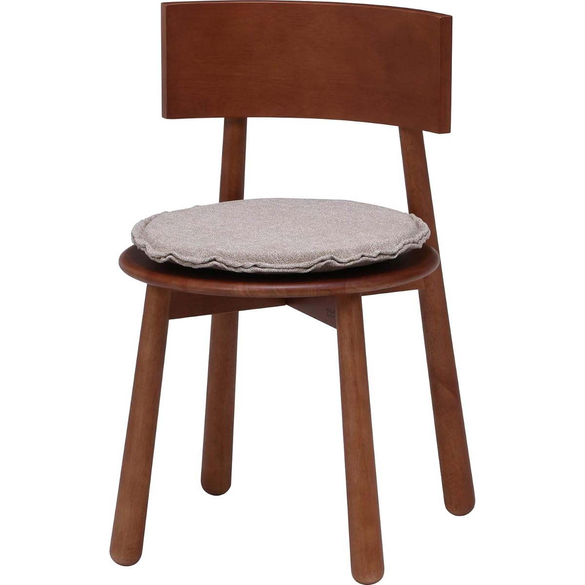 Fuji Boeki Dining Chair Seat Height 42cm Medium Brown Natural Wood Natural Signature Timba 37663