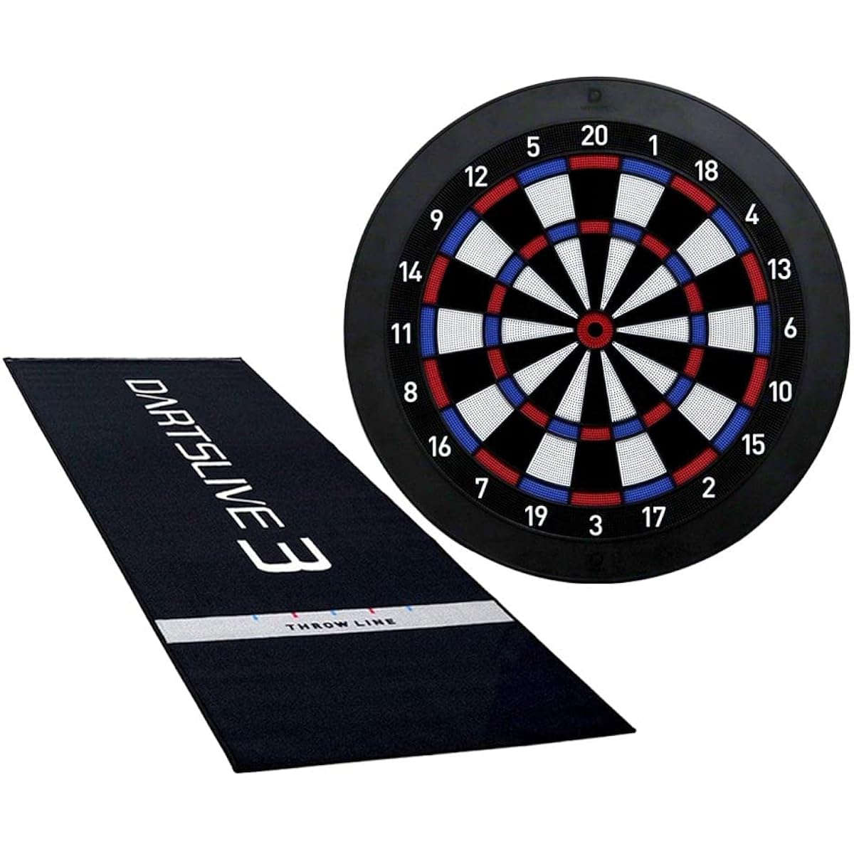 [Set products] DARTSLIVE Home & DARTSLIVE3 Throw mat with flame retardant label Dart set Soft dart board set Dart board Disaster prevention throw mat Home dart set