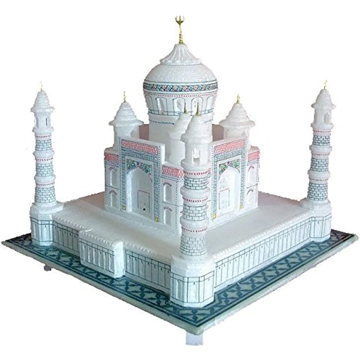 StonKraft Taj Mahal Taj Mahal Marble Replica Model Indogra Souvenir Collection (6" x 6") White