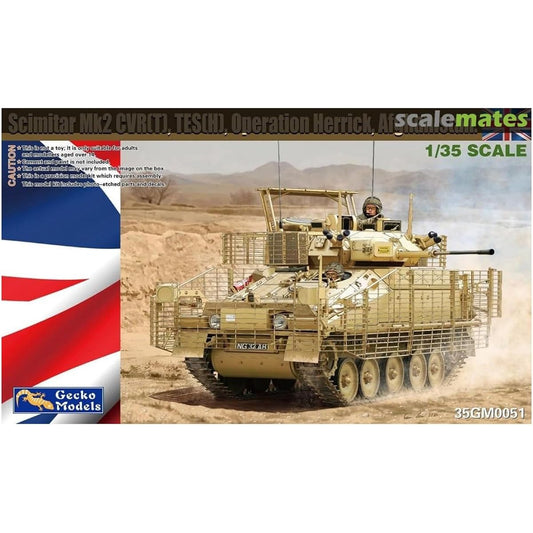 Gekko Model 1/35 Afghanistan Conflict British Army CVR(T) Scimitar Mk2 TES(H) Operation Herrick Plastic Model GEC35GM0051
