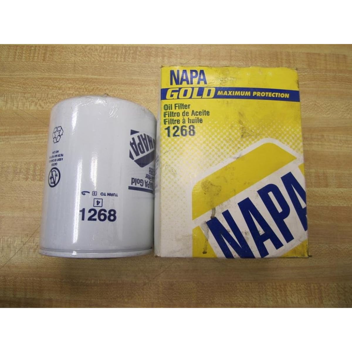 NAPA FILTERS 1268 Oil Filter Spin-on 5.2 x 3.69 x 11/8-16 inch thread