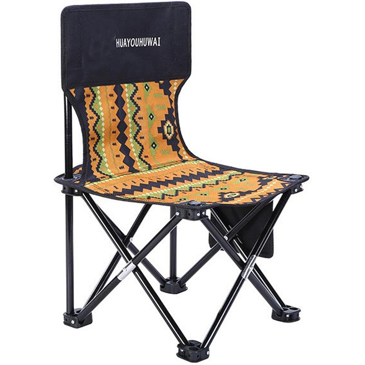 Outdoor Chair, Camping Chair, Action Folding Chair, Oxford Material, Easy to Carry, Cherry Blossom Viewing, Fishing, Barbecue, Mountain Climbing, Outdoor Sports Watching, Fireworks Display, 39 Depth x 39 Width x 65 Height cm