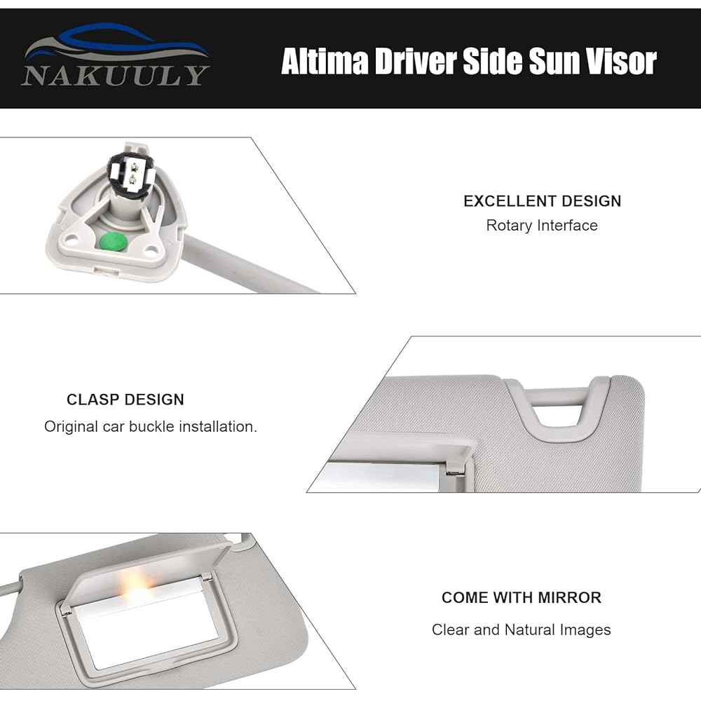 Left driver side sun visor light No sunroof Nissan Altima 2013 2015 2016 2017 # 96401-3TA2A Replacement