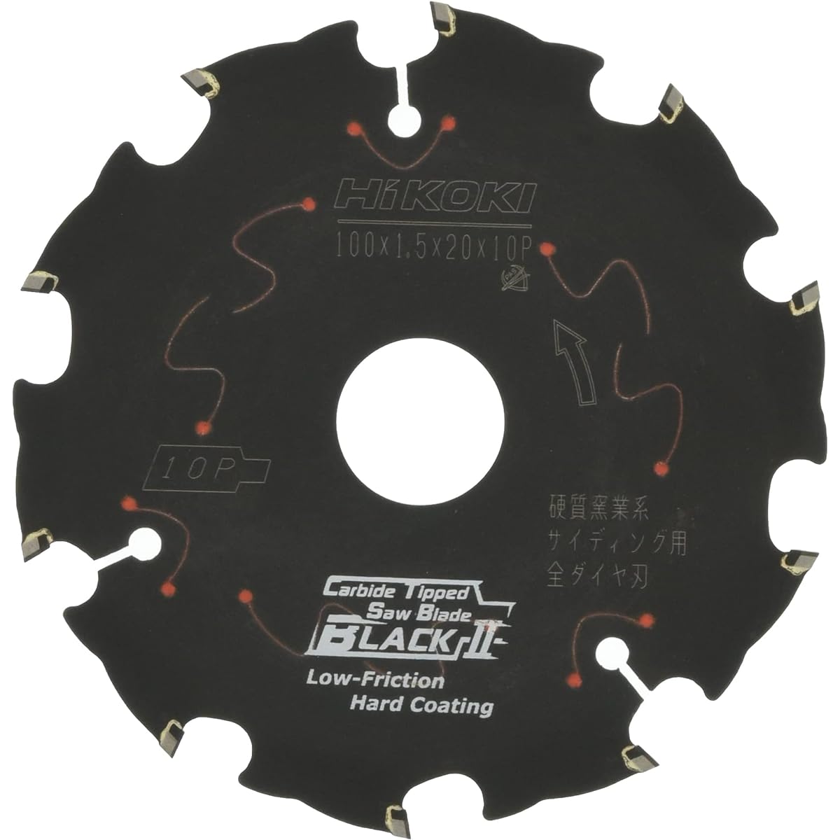 HiKOKI Super Chip Saw (All Diamond Black II) for Hard Ceramic Siding (Outer Diameter 100mm) 0033-6994