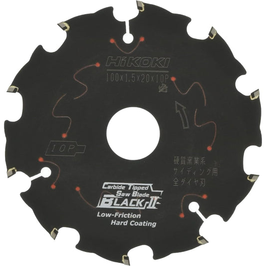 HiKOKI Super Chip Saw (All Diamond Black II) for Hard Ceramic Siding (Outer Diameter 100mm) 0033-6994