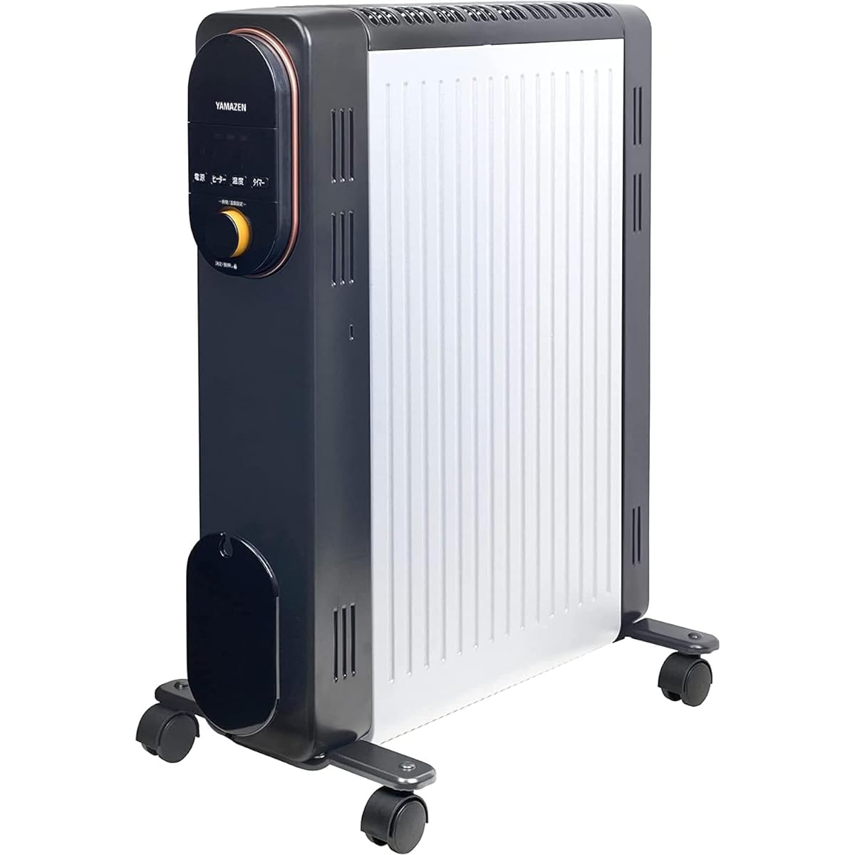 [Yamazen] Oil-less heater 1200W Max 8 tatami 3-level output switching Energy saving Temperature control function 24-hour on/off timer Child lock Tipping off switch Gray DOL-J121(GY)