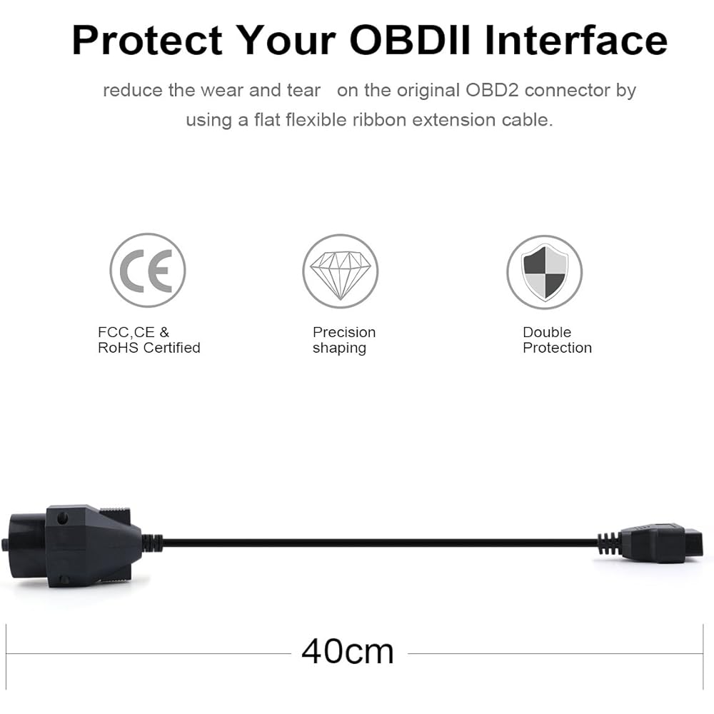 20 -pin extension conversion adapter from FOXWELL OBD2 OBD1 OBD II cable (11 inch)