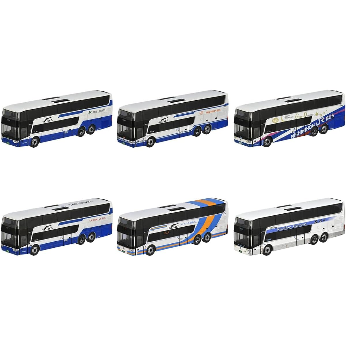 TOMYTEC The Bus Collection Bus Collection Scania Astromega TDX24 JR Bus Special 6 Pieces BOX Diorama Supplies