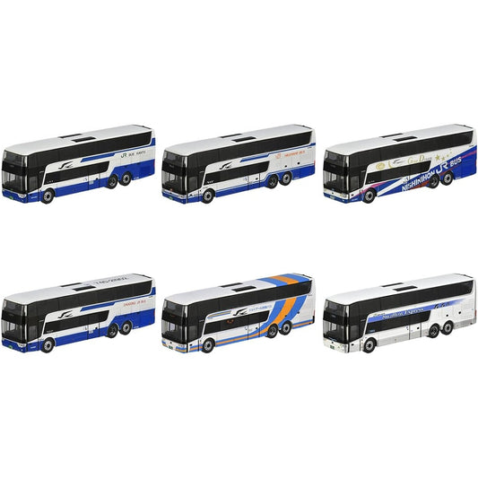 TOMYTEC The Bus Collection Bus Collection Scania Astromega TDX24 JR Bus Special 6 Pieces BOX Diorama Supplies