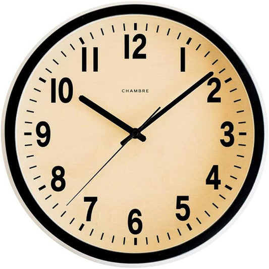 Interzero CHAMBRE PUBLIC BLACK radio clock BLACK CH-027BK w306×h306×d50mm