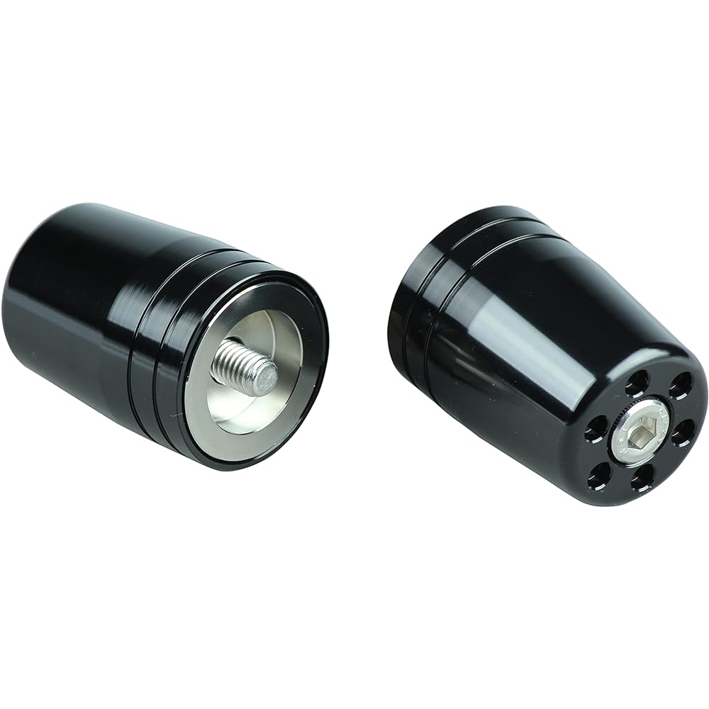 POSH Motorcycle Supplies Handlebar End Ultra Heavy Bar End for Kawasaki Genuine Handlebar M8 Type NINJA250 | Z900RS | ZRX1200DAEG etc. Black 031579-06-10