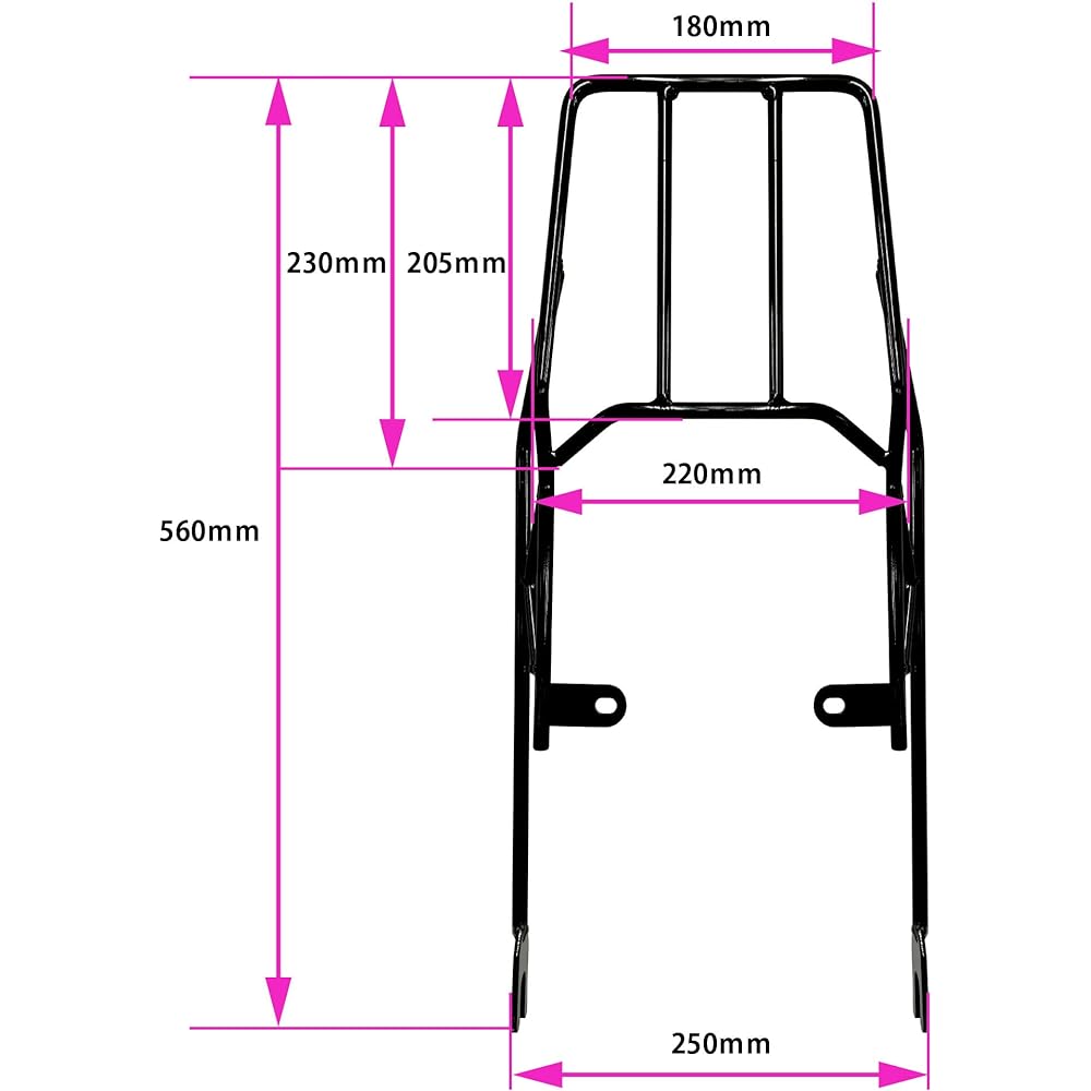 World Walk Cross Cub 110 tandem seat + carrier box set 48L wca-43-hwb48-ts-3 black