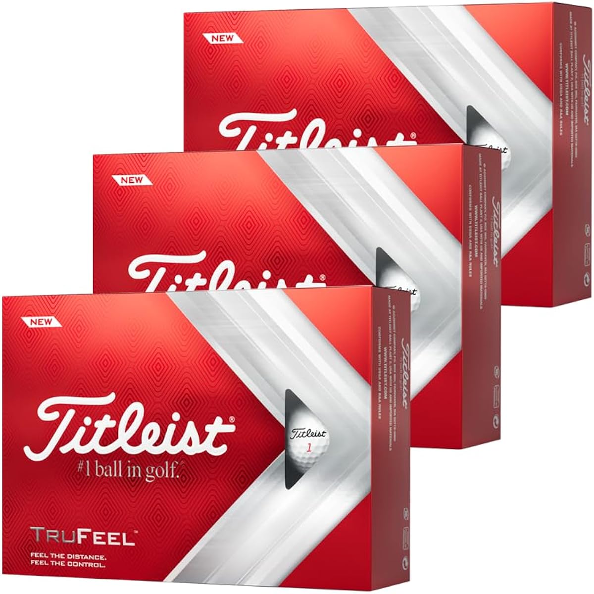 [Bulk Purchase of 3 Dozens] TITLEIST 2022 Model TRUFEEL [White] Golf Ball