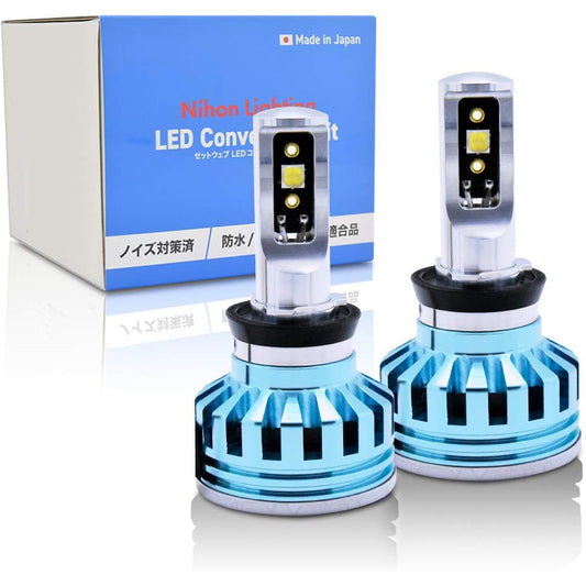 Japan Lighting [High Spec Model] Car LED Headlight/Fog Lamp, H8/H9/H11/H16, 6,500K, Compatible with Vehicle Inspections, Japanese LED Headlight