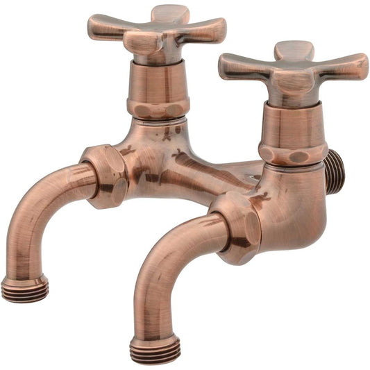 Kakudai Garden Double-mouth Home Faucet Bronze 705-104-13