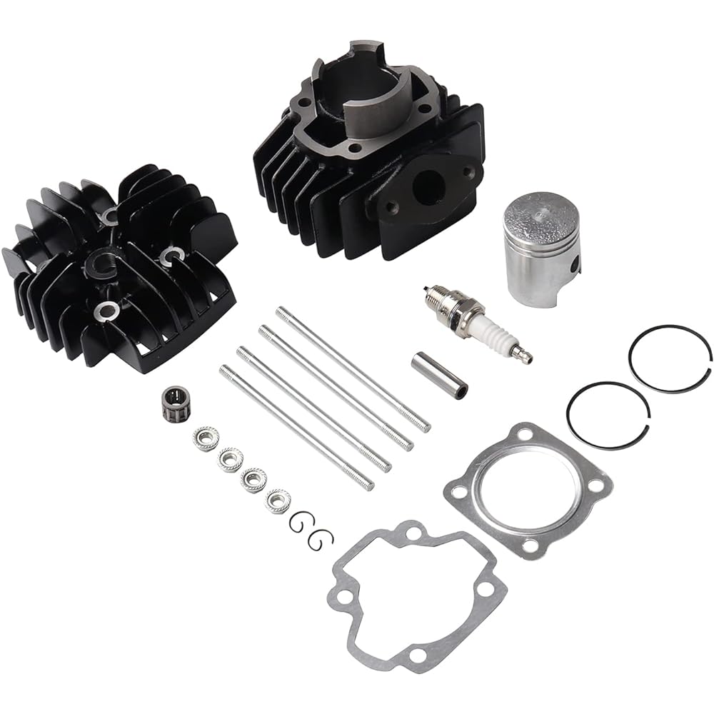 MOFANS 40mm Cylinder Piston Top End Rebuild Kit for Yamaha PW50 1981-2018 YT60 Tri-Zinger 1984-1985 YF60S 4-Zinger 1986 49CC Engine