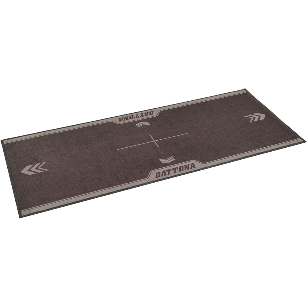Daytona Motorcycle Floor Mat 820 x 2000 mm Rubber Material & Nylon Brushed Oil Stain Prevention Washable Maintenance Mat 16094