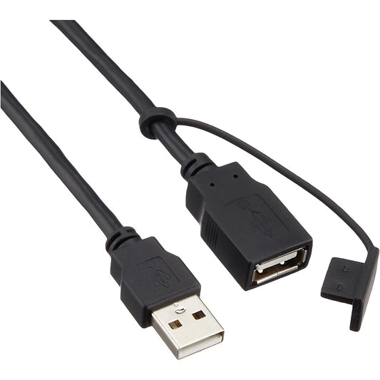 ENDY Car USB Extension Cable 1m <Type A Plug-Jack> EDG-0310