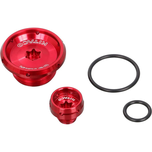 KITACO Timing Hole Cap Set Type 2 (Red) CT125 Hunter Cub (JA55/JA65) Monkey 125 (JB02/JB03) Ducks 125 (JB04) Rebel 250 (MC49) 753-1001120