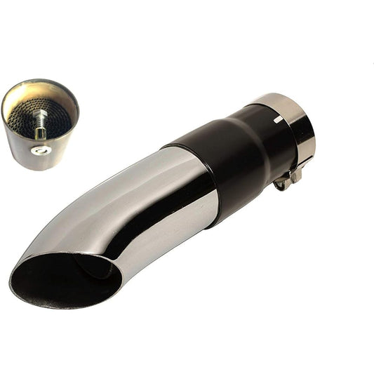 Radiant Cycles Stealth GP Exhaust Motorcycle Slip-On Short Muffler Pipe 1.75" Universal 1 3/4" Custom Chrome Baffle Bundle