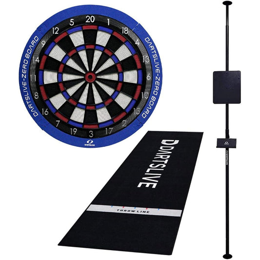 [Set Product] DARTSLIVE-ZERO BOARD & DARTSLIVE Pole Stand & DARTSLIVE Home Slow Mat Dart Board
