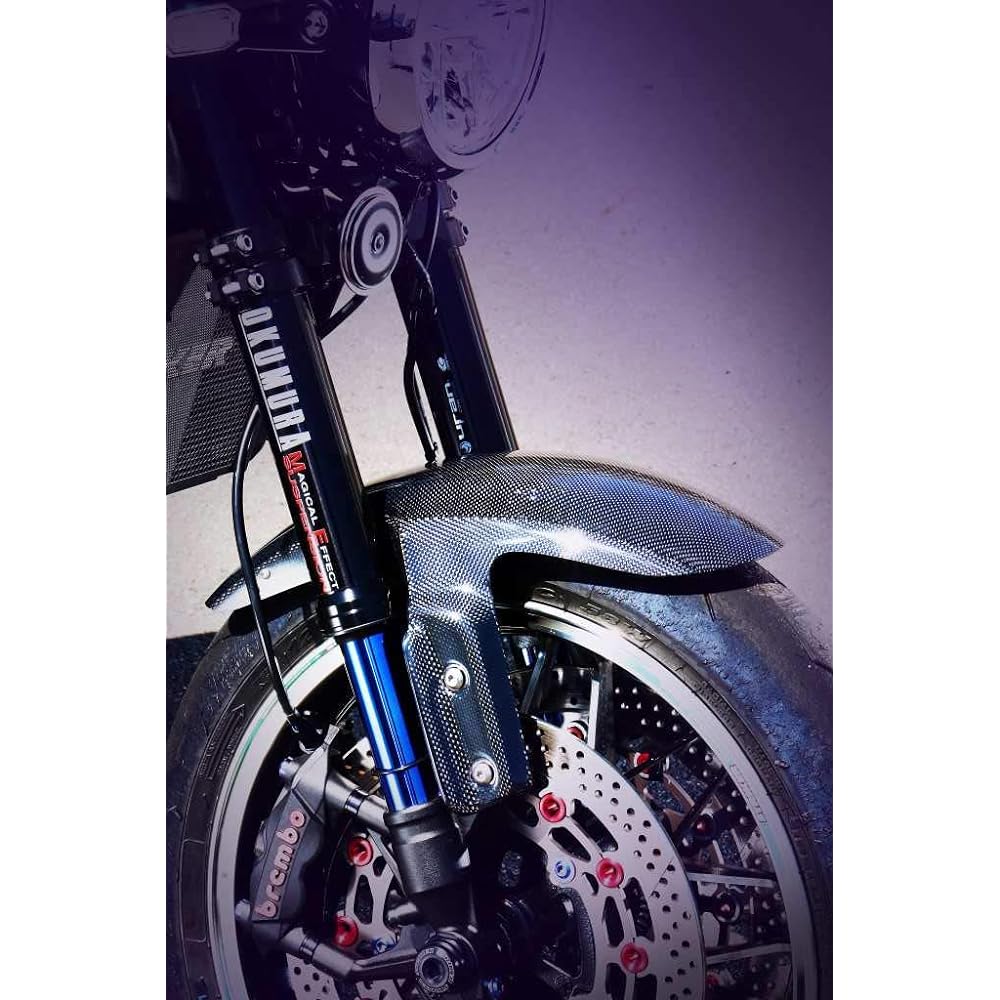 STRIKER Front Fender Z900RS Plain Weave Carbon SAD-FF141C