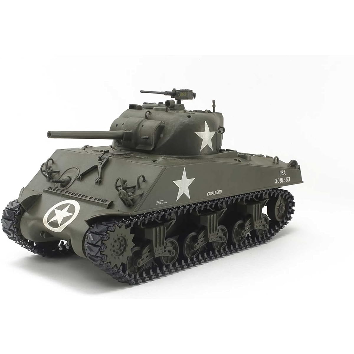 TAMIYA 1/35 RC Tank Series No.17 American M4A3 Sherman Tank Assembly Kit with Dedicated Propo 48217