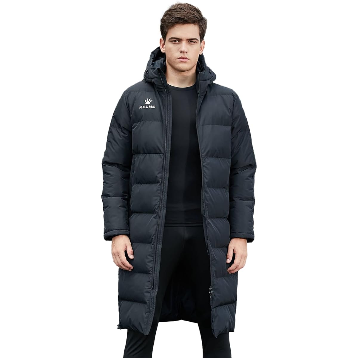 [Kelme] Bench Coat Men's Soccer Long Coat Outdoor Court Training