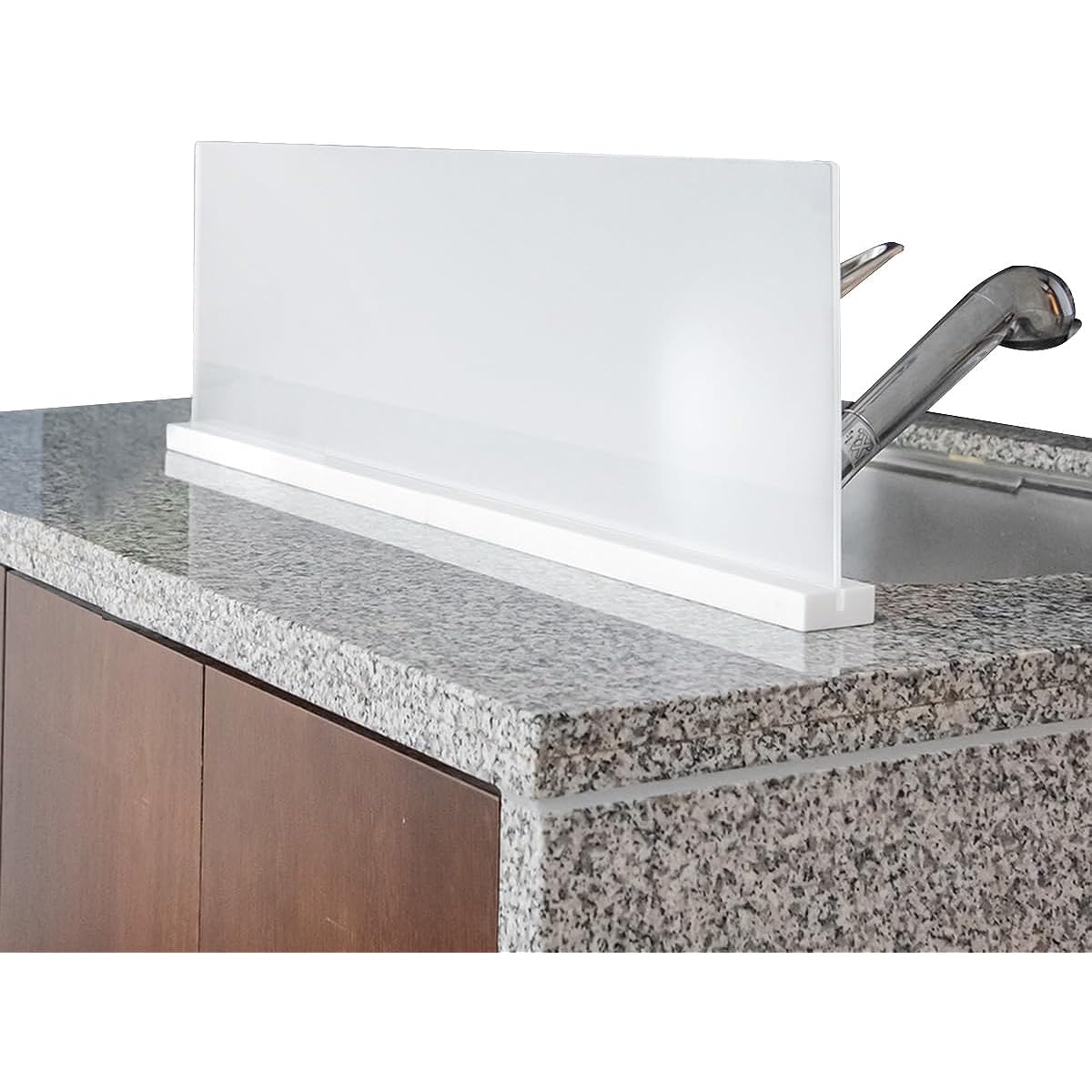 ottostyle.jp Water splash prevention plate Water splash prevention acrylic stand Marble [Frost] Freestanding water splash prevention stand with a width of 90cm to prevent sink water from splashing Open kitchen Counter kitchen Island kitchen Sink Water st