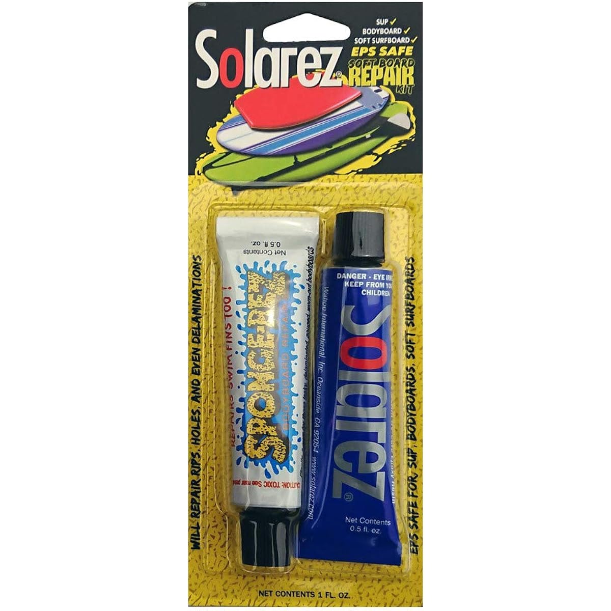 WAHOO SOLAREZ SOFTBOARD REPAIR Soft Board Repair Kit Size: 0.5oz (14.2g) WAHOO Board Repair Repair Goods